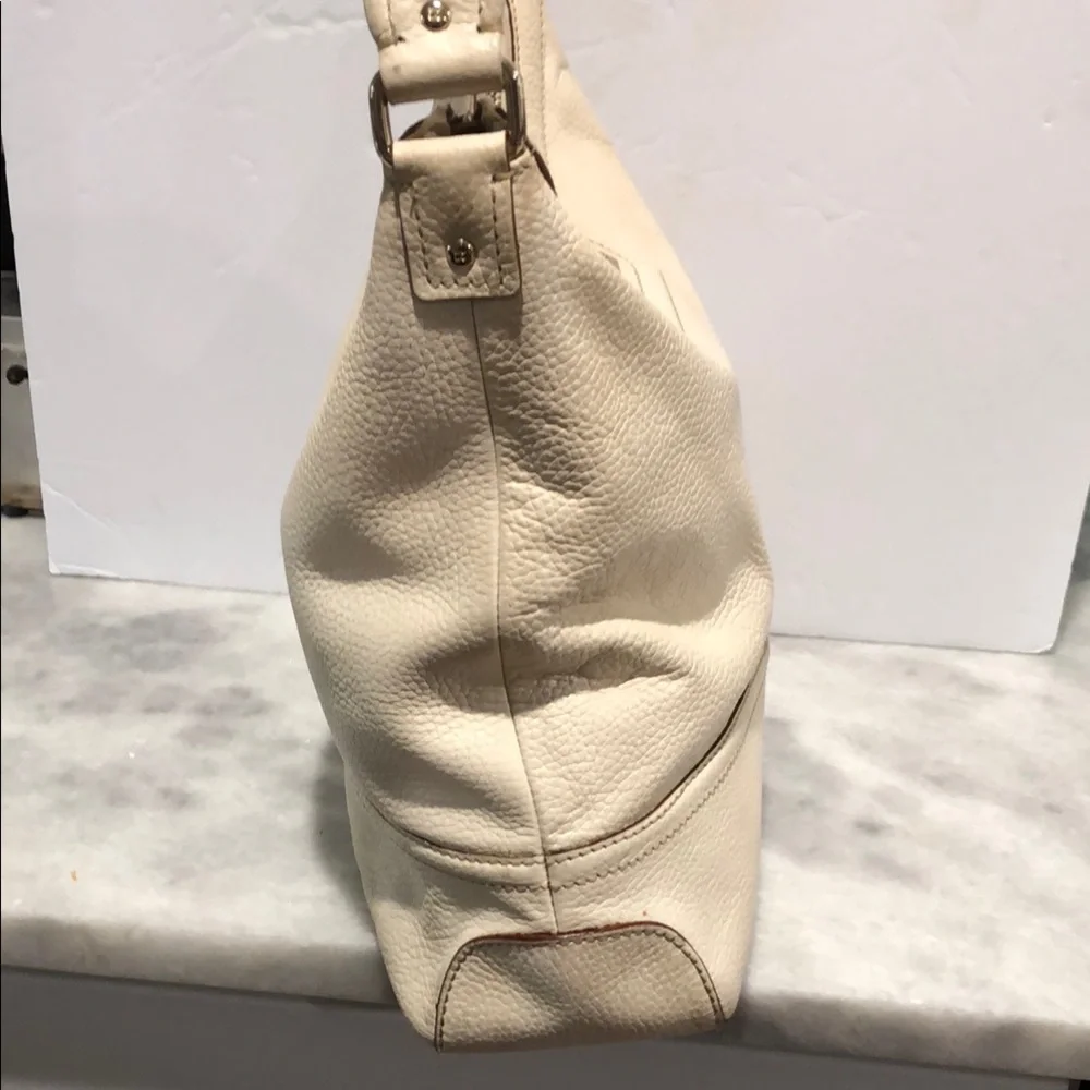 Kate Spade Hudson Pebble Leather Large Hobo Bag Cream/Off White in EUC - Picture 6 of 16